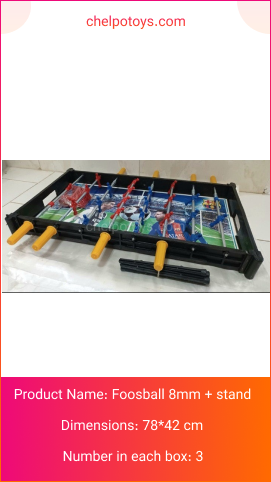 toy-Foosball 8mm + stand -chelpo